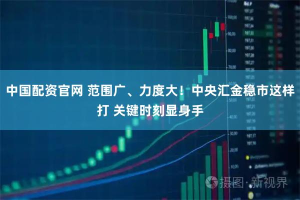 中国配资官网 范围广、力度大！中央汇金稳市这样打 关键时刻显身手