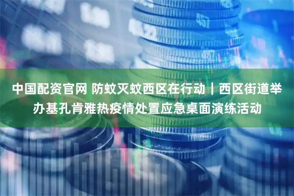 中国配资官网 防蚊灭蚊西区在行动｜西区街道举办基孔肯雅热疫情处置应急桌面演练活动